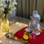 Ruhanika Dhawan Instagram - Happy GaneshChaturthi to all ...May Lord Ganesha bless you and your family with peace, prosperity and happiness.🙏🏼 #ganapatibappamorya 🌺🙏 #ganeshchaturthi Bappa arrives 🙏🙏🙏 #fyp