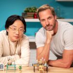 Ryan Hansen Instagram - I COOKED! Tiny food Big fun with @mlpadman and @funnyasiandude Watch Jimmy and me battle it out tiny kitchen style. And watch Monica be tiny beautiful and funny AF @tastemade @tinykitchentm