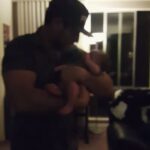 Ryan Merriman Instagram - Uncle Ry teaching my boy Blake how to boogie/not cry....😎😎 #dance #tupac #ryder #badass #babies