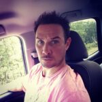 Ryan Merriman Instagram - The look you give the weather man when he lies about how hot it was gonna be!!👎#hardwork #sweaty #realmenwearpink #countrymusic #truckselfie #reddirt #hurryupfall #prolawns.