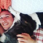 Ryan Merriman Instagram - When your dog loves to cuddle as much as you....this is how you wake up sometimes😂 #furbaby #love #corgisofinstagram #wtfisthis #dogs #nap #buddies