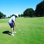 Ryan Merriman Instagram - Baby draw + old man sun cheater hat = birdie...boom #intherough on #go90 new episodes of me makin shots like this all day...✌😁🤘 #lawndart #golf #boss #itaintbraggingifyoucanbackitup @chase54golf