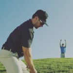 Ryan Merriman Instagram - Find out why this shot is so important on June 6th!! Don't miss the premiere of my new show #intherough on #verizongo90 download the @go90 app👍...PS @realsterling let me hit a real Golf ball at his face!! SKILLZ⛳🏌