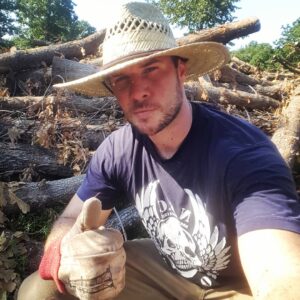 Ryan Merriman Instagram - If anyone needs me..I'll be here for the next 2 weeks!!! 😂😭 It ain't gonna cut itself!!...ha #workhard #playhard #sweatlife #countryboy #lumberjack