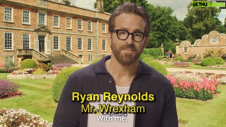 Ryan Reynolds Instagram - Take it from Mr. Wrexham: Visit Wales! @expedia