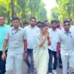 Saayoni Ghosh Instagram – Peaceful protest of TMC in Rajghat.