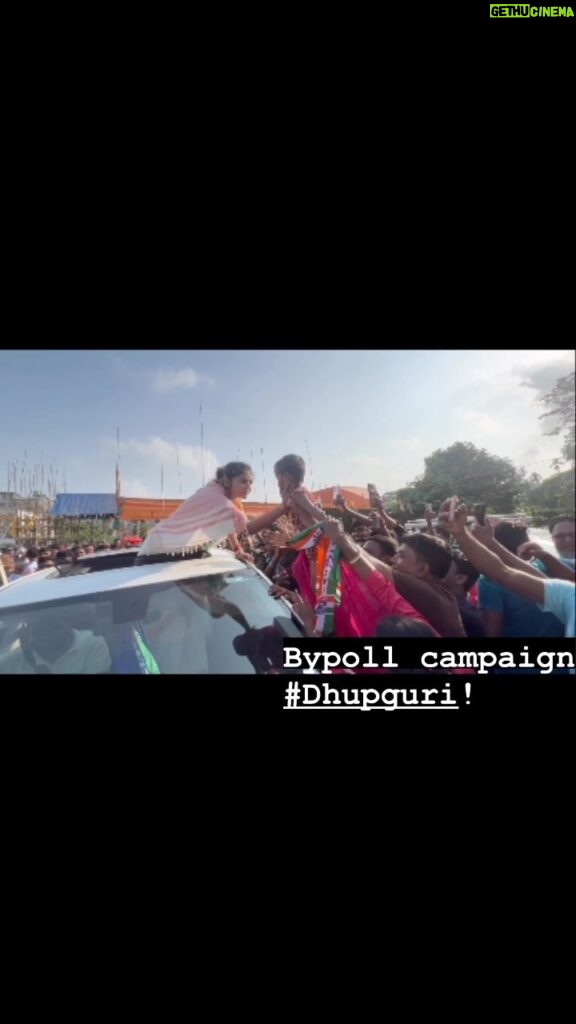 Saayoni Ghosh Instagram - Dhupguri..you beauty!!! ❤✨#BypollCampaign