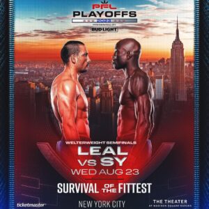 Sadibou Sy Instagram - Two elite strikers in search of another highlight reel finish inside the SmartCage

@lealcarlos_ 🆚 @sadibousy 

[ Wed, August 23rd | #PFLPlayoffs | 🎟️in the bio ]