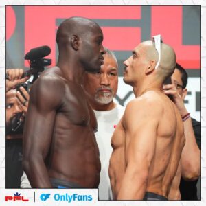 Sadibou Sy Instagram - @sadibousy meets @lealcarlos_ in the Welterweight Semifinal for the 2nd straight year

[Wednesday, August 23rd | 6:30pm ET on ESPN+ | 9pm ET on ESPN | #PFLPlayoffs ]