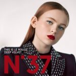 Sadie Sink Instagram - This is Le Rouge Deep Velvet. @givenchybeauty #lerougedeepvelvet