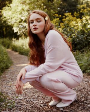 Sadie Sink Instagram - A classic remix with @jcrew 💕 #injcrew #ad