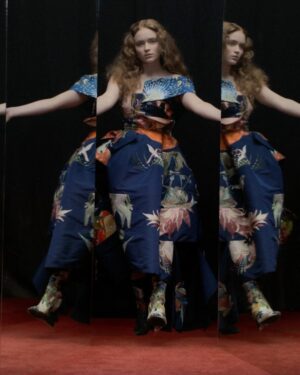 Sadie Sink Instagram - @alexandermcqueen Spring/Summer 2023 campaign. Shot by @jonasakerlund