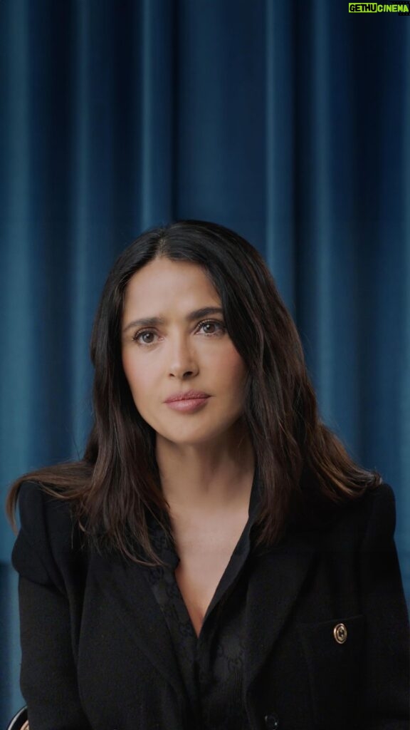 Salma Hayek Pinault Instagram - While there have been some great advances in gender equality since Gucci, Beyoncé and I founded #GucciChime 10 years ago, there is still a lot of work to be done. When we accept equality in gender as a normality, a lot of other problems will change in the world. I’m overwhelmed and inspired by how many people want to participate in the change, and I feel very hopeful for the future. It’s a fight worth fighting, now more than ever. #ChimeIn to join the fight for gender equality. We chime as one. Directed by @sharmeenobaidchinoy