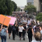 Samantha Robinson Instagram - So many people coming together to peacefully protest yesterday 🖤