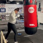 Sandy Ryan Instagram – Hard boxing session🫶🏼👊🏼