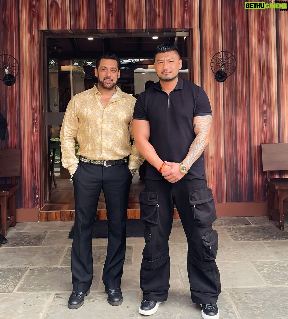 Sangay Tsheltrim Instagram - Happy birthday @beingsalmankhan Sir. On your special day, I wish you immense joy, success, and good health. Your unwavering support and belief in my talent have given me a new lease on life. You saw something in me that others may have overlooked, and for that, I will forever be indebted to you. Your generosity and kindness are beyond compare. 🙏🏻❤️