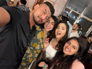 Sangay Tsheltrim Instagram - Who’s lucky here ?😊
I had an incredible time with all of you. You girls are amazing, fantastic, humble, and exude positive energy and fun. 

Especially @sanyamalhotra_ and @pillumani , both of you are already big stars, yet you remain so down to earth. 

I can't wait to host all of you in Bhutan. Please come soon.
Juju
🙏🏻❤️
#jawangirls #jawan #blockbuster #kingkhan #srk #bollywood #blockbuster #history #record