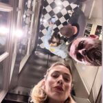Sarah Felberbaum Instagram - Random photo dump in ascensore . @danielederossi I love being stupid with you. . . #justcause #elevatorlove