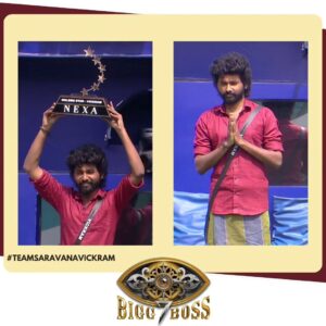 Saravana Vickram Instagram - Our Star with 🌟💫
 
  #TeamSaravanavickram
#BiggbossStarplayer
#bbsaravanavickram
#Saravanavickram
#BiggBoss7tamil
#Titlewinner
#Biggboss7
#vijaytv
#bb7
