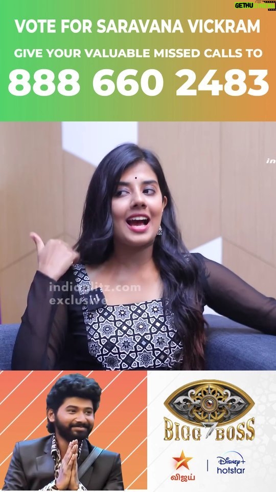 Saravana Vickram Instagram - @akshaya__udayakumar about their rocking duo combo❤ Last day for voting🙏 To Vote Saravana Vickram 👉Login to @disneyplushotstartamil app (No Subscription Required) 👉Search for BIGG BOSS TAMIL 7 👉Tap on VOTE 👉Cast Ur Vote for #SaravanaVickram 👉Tap on Done & Give a Missed Call to 08886602483 (No Charges Applied) #Voteforsaravanavickram #votesaravanavickram #bbvotes #bb7voting #standwithsaravanavickram #Supportsaravanavickram #Teamsaravanavickram #biggboss7tamil #biggboss7 #bb7
