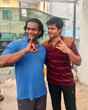 Sathvik Anand Bandela Instagram - After BABY ❤️ June 2 ( Baby shoot completed) July 14 ( Baby Film will Born in theatres ). Missing everyone from My BABY team 😔 @sairazesh sir Love you ❤️🙏 @ananddeverakonda Brother from Another Mother ❤️ @vaishnavi_chaitanya_ our Madam ❤️ @vijai_bulganin Ma bone marrow ❤️.