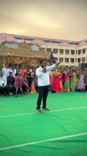 Sathvik Anand Bandela Instagram - Dussehra Event 🔥 #vasavicollegeofengineering
