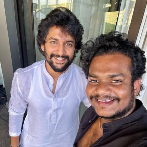Sathvik Anand Bandela Instagram - BLOCKBUSTER INTERVIEW IS LOADING full of fun 🤩 #hinana 🔥 @nameisnani anna … Love u and ur films 🎥… Naa Fav Film Jersey 🥺 Nakku ipatiki meeru ARJUN la ne kanipisthunaru 🔥 MIDDLE CLASS ABBAI cinema thiyatam eh kadhu anna the way u talked with me shows ur MIDDLE CLASS positive mentality 😊