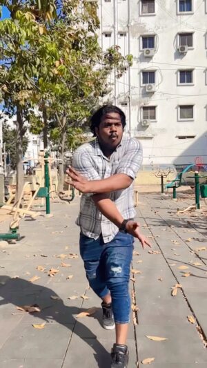 Sathvik Anand Bandela Instagram - Indian crow man 🤣