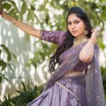 Satya sri Instagram - The love lavender is to feel intensely alive 💜🤍 PC: @ravi_cross_clickx #satyasri #actresssatyasri #jabardasth_satyasri #instagram #lavender #happiness #positivity #satyasrifanforever #satyasristories