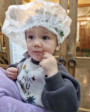 Sayuri Fujita Instagram - 젠이 파마를 했어요. Zen got a perm. They used edible ingredients 🌝全パーマかけたよ。#curlyhair #먹어도되는성분으로만든파마
