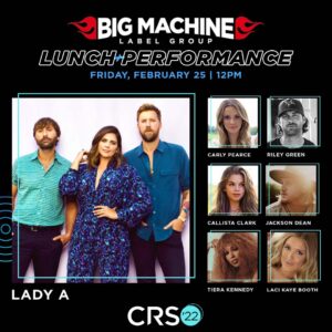 Scott Borchetta Instagram - Excited to bring @LadyA, @CarlyPearce, @RileyDuckman, @CallistaClark, @TheJacksonDean, @TieraMusic, and @LaciKayeBooth to our friends at @CRSofficial next month! #CRS2022 #CRS