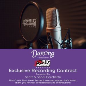 Scott Borchetta Instagram - I am so proud of my beautiful (and talented) wife, Sandi Spika Borchetta, for stepping out of her creative world and onto the dance floor to support Safe Haven, the premier shelter-to-housing program that accommodates families facing homelessness in Middle Tennessee.
 
Sandi will be “Dancing For Safe Haven” and we are all asking YOU to help this incredible organization. There are countless donation opportunities and any amount helps! We are thrilled to contribute some exclusive experiences – including a recording contract with @BigMachineLabelGroup! 🎙 The money we raise will directly benefit @SafeHavenTN and their work to make a positive impact on families experiencing homelessness.
 
This organization and event are important to us, which is why we are also proud to announce that @MusicHasValue is a presenting sponsor of the event.
 
Hope to see you April 28, 2023 at the Omni Hotel in Nashville, TN to cheer and support Sandi. 👊

Visit the link in my bio to donate and learn more about the exclusive experiences to support Safe Haven.

#dancingforsafehaven #safehaventn #endfamilyhomelessness #keepingfamiliestogether