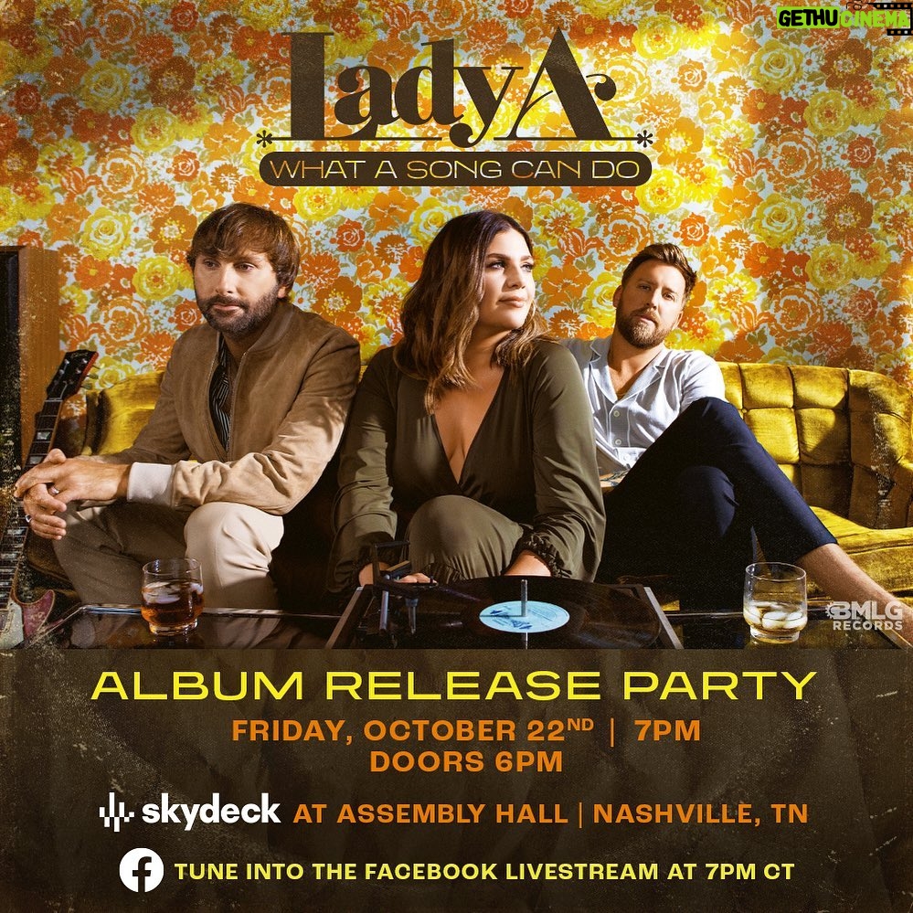 Scott Borchetta Instagram - I can’t wait to celebrate the release of @LadyA’s new album, WHAT A SONG CAN DO, with them this Friday in Nashville. This record is incredible and tickets for this special album release party is on sale now; link in bio. 👊