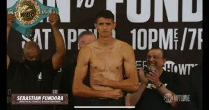 Sebastian Fundora Instagram - 💪🏽💪🏽💪🏽 🔥#toweringinferno #pbcboxing #showtimeboxing  #wbcboxing