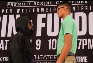 Sebastian Fundora Instagram - Press is done, can’t wait for Saturday 🔥🔥 #april9th #pbcboxing #wbcboxing