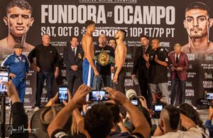 Sebastian Fundora Instagram - Weight made. Showtime tomorrow!!! 🔥🔥🔥 #fundorasquad #showtimeboxing #pbcboxing