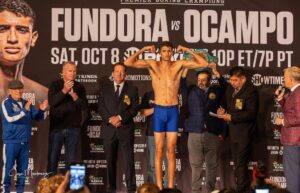 Sebastian Fundora Instagram - Weight made. Showtime tomorrow!!! 🔥🔥🔥 #fundorasquad #showtimeboxing #pbcboxing