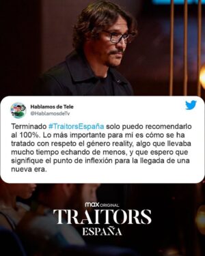 Sergio Peris-Mencheta Instagram - Está la cosa que arde 
#traitorsespaña 
@hbomaxes