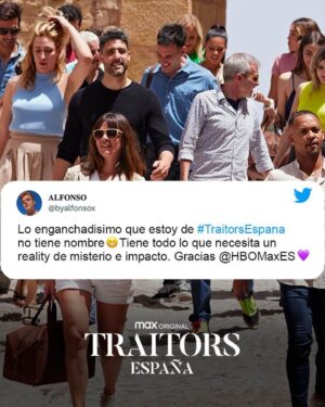 Sergio Peris-Mencheta Instagram - Está la cosa que arde 
#traitorsespaña 
@hbomaxes