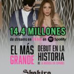 Shakira Instagram - Lo que para mi era una catarsis y un desahogo jamás pensé que llegaría directo al número uno del mundo a mis 45 años y en español. Quiero abrazar a las millones de mujeres que se sublevan ante los que nos hacen sentir insignificantes. Mujeres que defienden lo que sienten y piensan, y alzan la mano cuando no están de acuerdo, aunque otros levanten las cejas. Ellas son mi inspiración Y este logro no es mío sino de todas. Hemos de levantarnos 70 veces 7. No como nos lo ordena la sociedad, sino de la manera que se nos ocurra, la que nos sirva para salir adelante por nuestros hijos, nuestros padres y por aquellos que nos necesitan y esperan en nosotras.