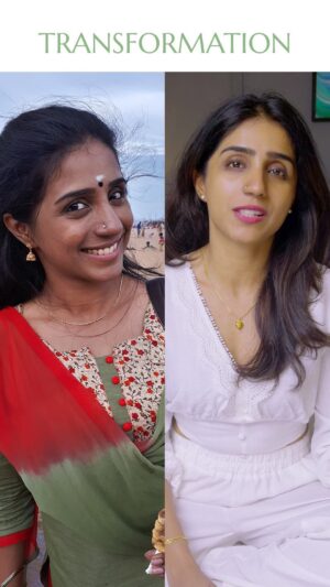 Shalini Balasundaram Instagram - The transformation says it all for the launch of @shalzbeauty.official 
Wasn’t an easy journey but I did it which you guys can do it too. Upgrade your skin with cruelty free and clean beauty. Let the nature and technology give you all the glow you need for your skin. #shalinibalasundaram #shalzbeauty #cleanbeauty #transformation #crueltyfree
