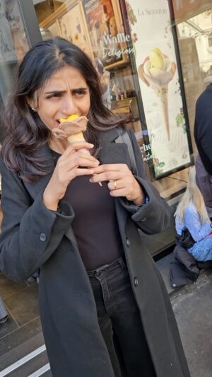Shalini Balasundaram Instagram - Gelato is like a hug for your taste buds. #shalinibalasundaram #vacation #travelgram #paris