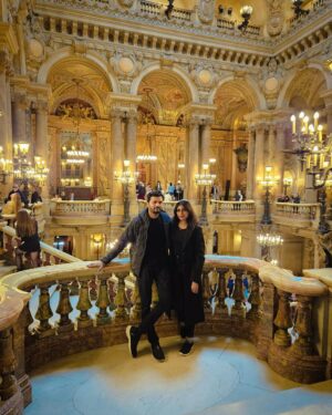 Shalini Balasundaram Instagram - In the enchanting halls of Palais Garnier, our holiday moments became timeless treasures, weaving a tale of love, laughter, and unforgettable joy. #shalinibalasundaram #travelgram #paris #opera #couplegoals