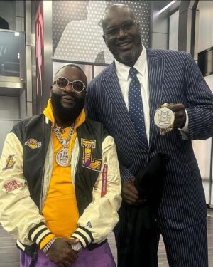 Shaquille O'Neal Instagram - best day ever,  my favorite rapper @richforever just blessed me with a MMG chain. i’m a cry. thanks @meekmill . first he allowed me and @damianlillard get on that shaq and kobe remix. go stream that now…..#MMG #DIESELDOGMAFIA