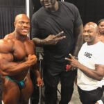 Shaquille O'Neal Instagram - Throwing it back to the 2018 Mr. Olympia with @philheath, @rocshabazz and @shaq 💪🏾👊🏾 #throwbackthursday #mrolympia Las Vegas, Nevada
