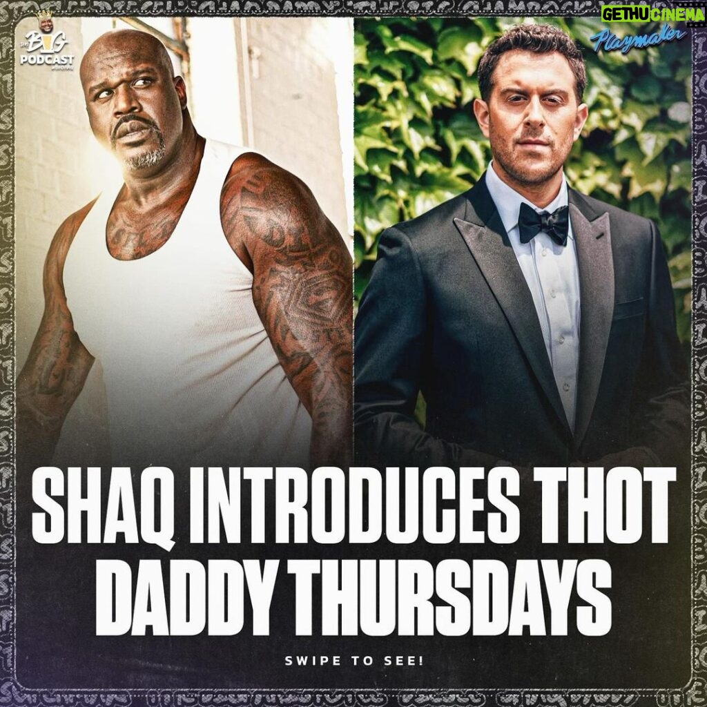 Shaquille O'Neal Instagram - Mark your calendars for March 6th for Shaq’s Thot Daddy reveal 🤣 @thebigpodwithshaq ep. 2 is out now, link in bio.