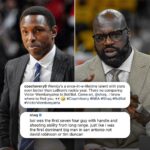 Shaquille O'Neal Instagram - There's still no comparing Victor Wembanyama to Bol Bol, but your big man point...👀👀😄 @shaq