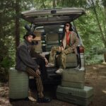 Shay Mitchell Instagram - Introducing the ‘Olive’ green collection. That we shot it in a forest with no olives. Our ‘Olive / Forest Green’ Collection OUT NOW Bowen Island, British Columbia