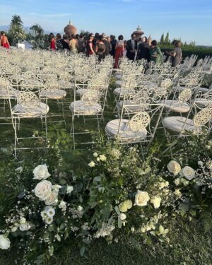 Shay Mitchell Instagram - wedding tip: slippers are a must 

Congrats @sarahpeluser & @ambassadorshah on your beautiful celebration of ❤️

Thank you for giving me a place to wear this dress to. Jk

Love you both.