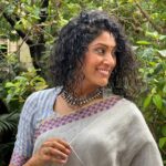 Shraddha Musale Instagram - I think these days, I am just looking for opportunities to wear sarees. It's truly a wonderful feeling 😻 #sareelove #cottonsaree #linensarees #greysaree #indianwear